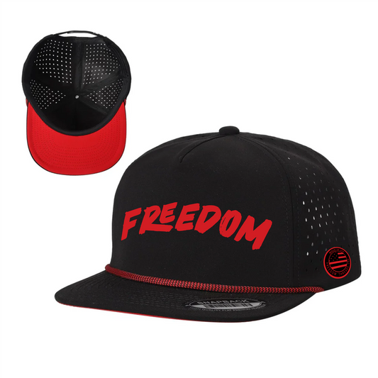FREEDOM ROPE HAT (BLACK/RED)