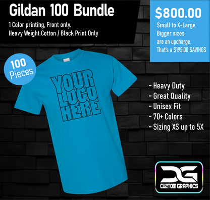 Gildan 100 Bundle